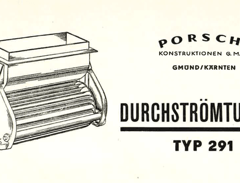 Wasserturbine von Ferdinand Porsche Typ 291. Im Oldtimer Museum fahr(T)raum.